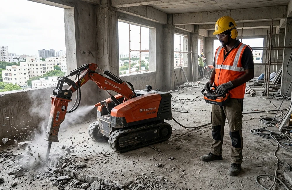Husqvarna DXR-300 Robotic Demolition System