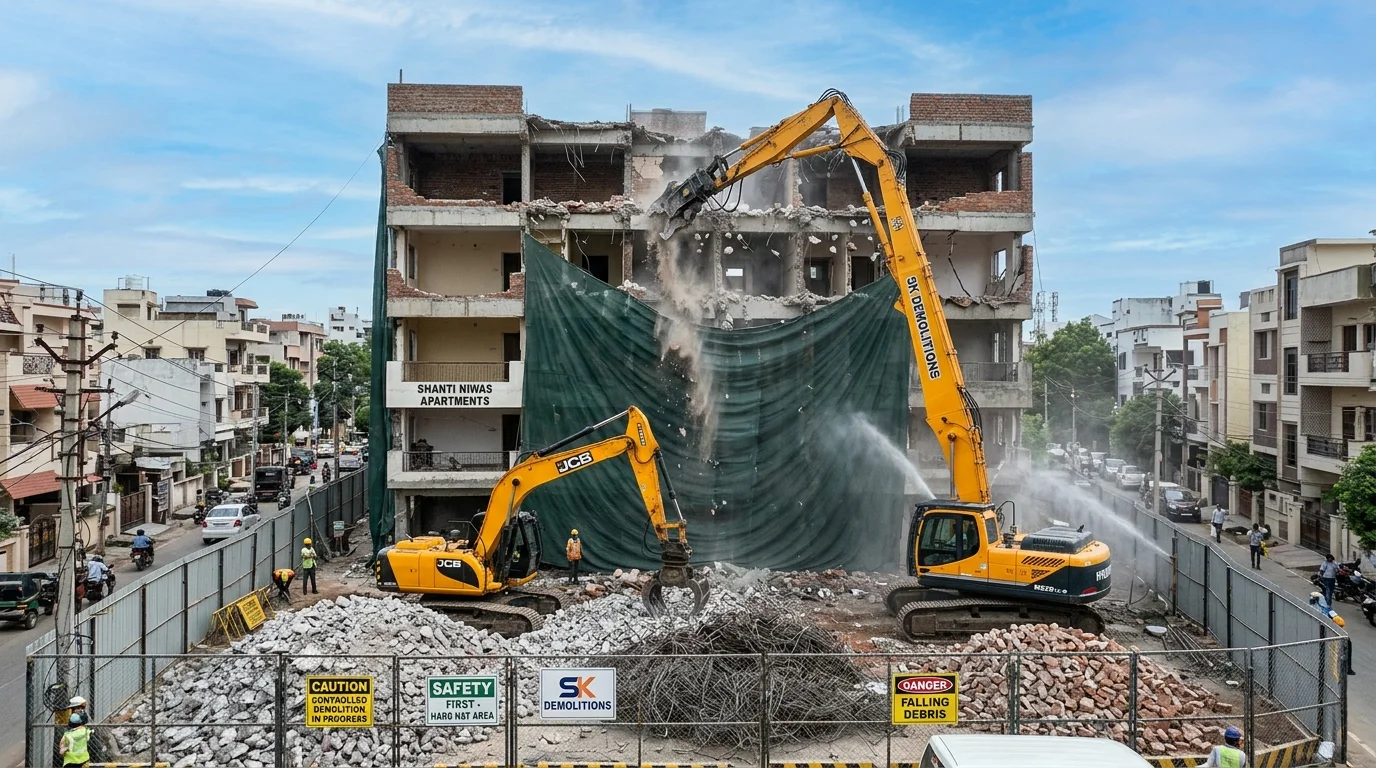 Apartment Building Demolition Hyderabad