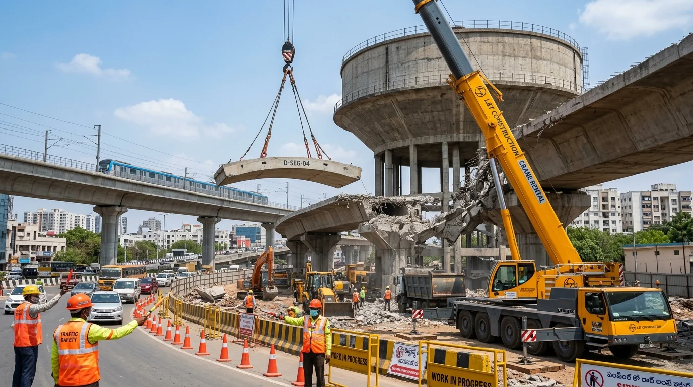 Flyover And Overhead Water Tank Demolition Services in Hyderabad