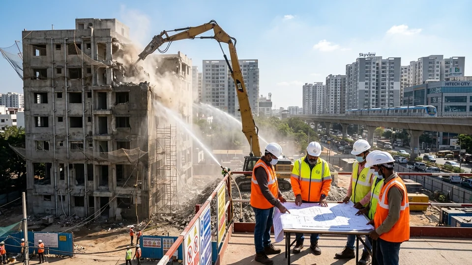 Precision High-Rise Demolition in Hyderabad