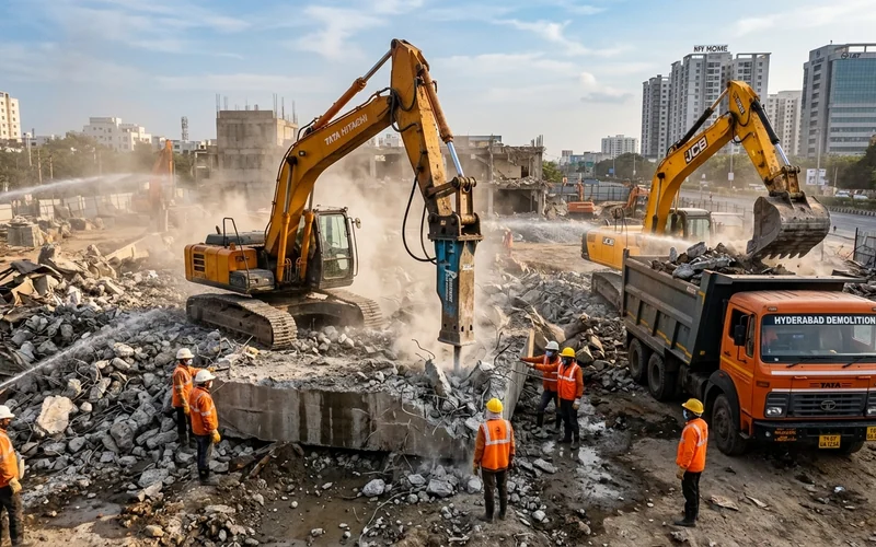 Concrete Breaking & Removal in Hyderabad